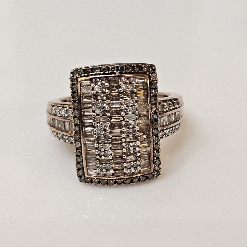 Genuine 1 Carat Diamond Ring Rose Gold Vermeil Size 7! - Picture 9 of 13